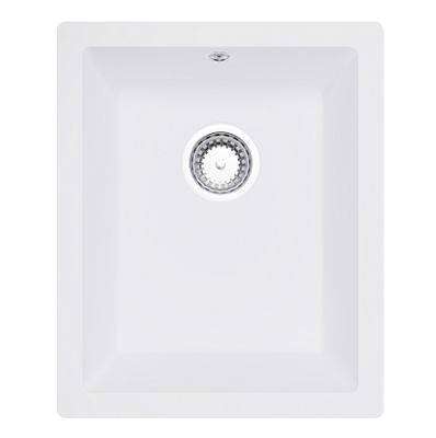 GRANMASTER COMO 90 UNDERMOUNTED/INSET/FLUSH MOUNTED WHITE QUARTZ SINGLE BOWL SINK, GRA0066